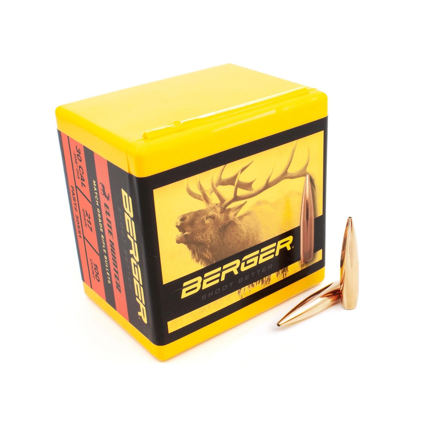 Berger 30 Cal .308 217gr Elite Hunter (100ct)