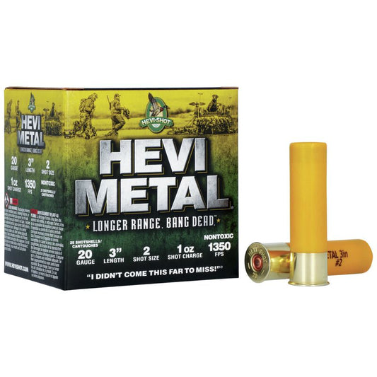 Hevi Metal Long Range 20ga 3" 1oz #2 (1350fps)
