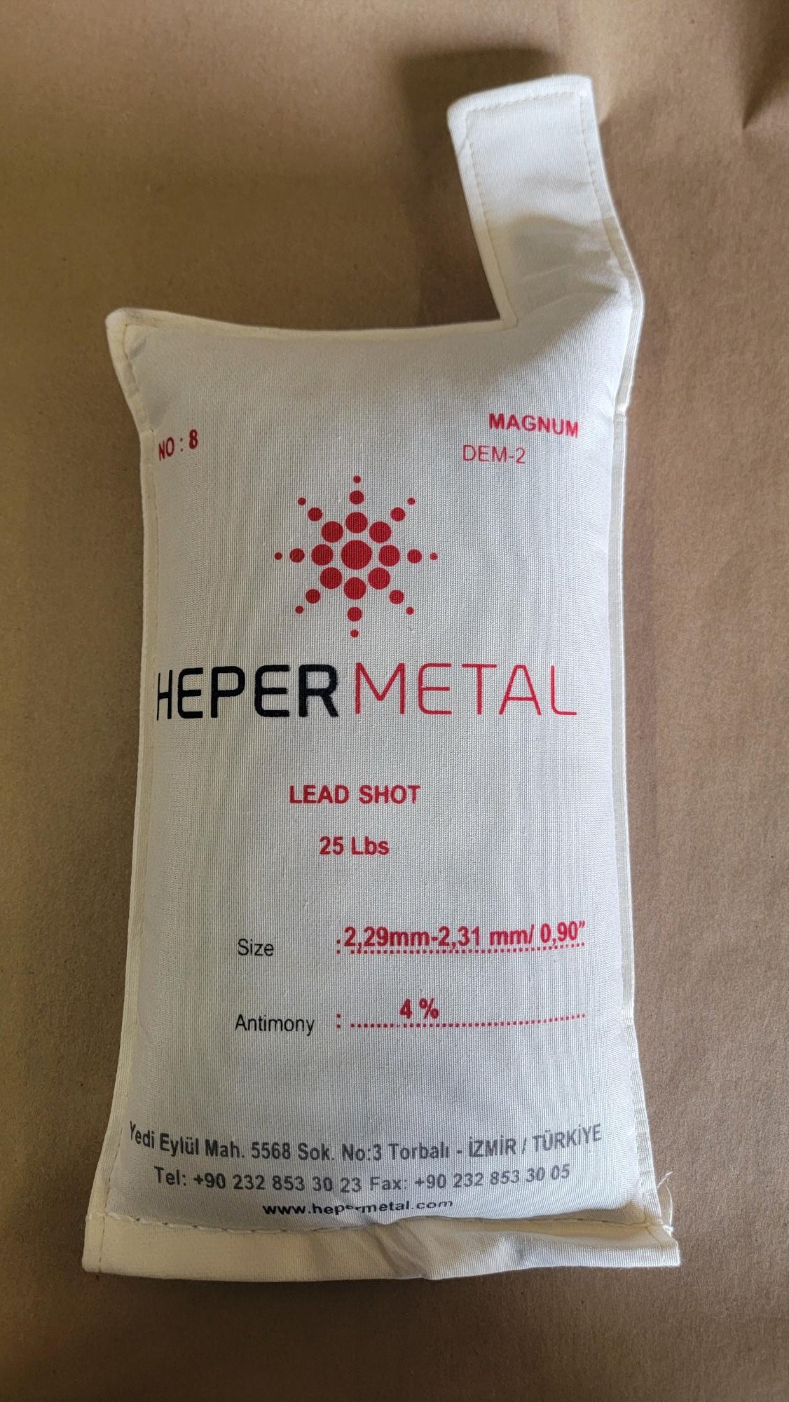 Heper Shot #8 (4% Antimony)