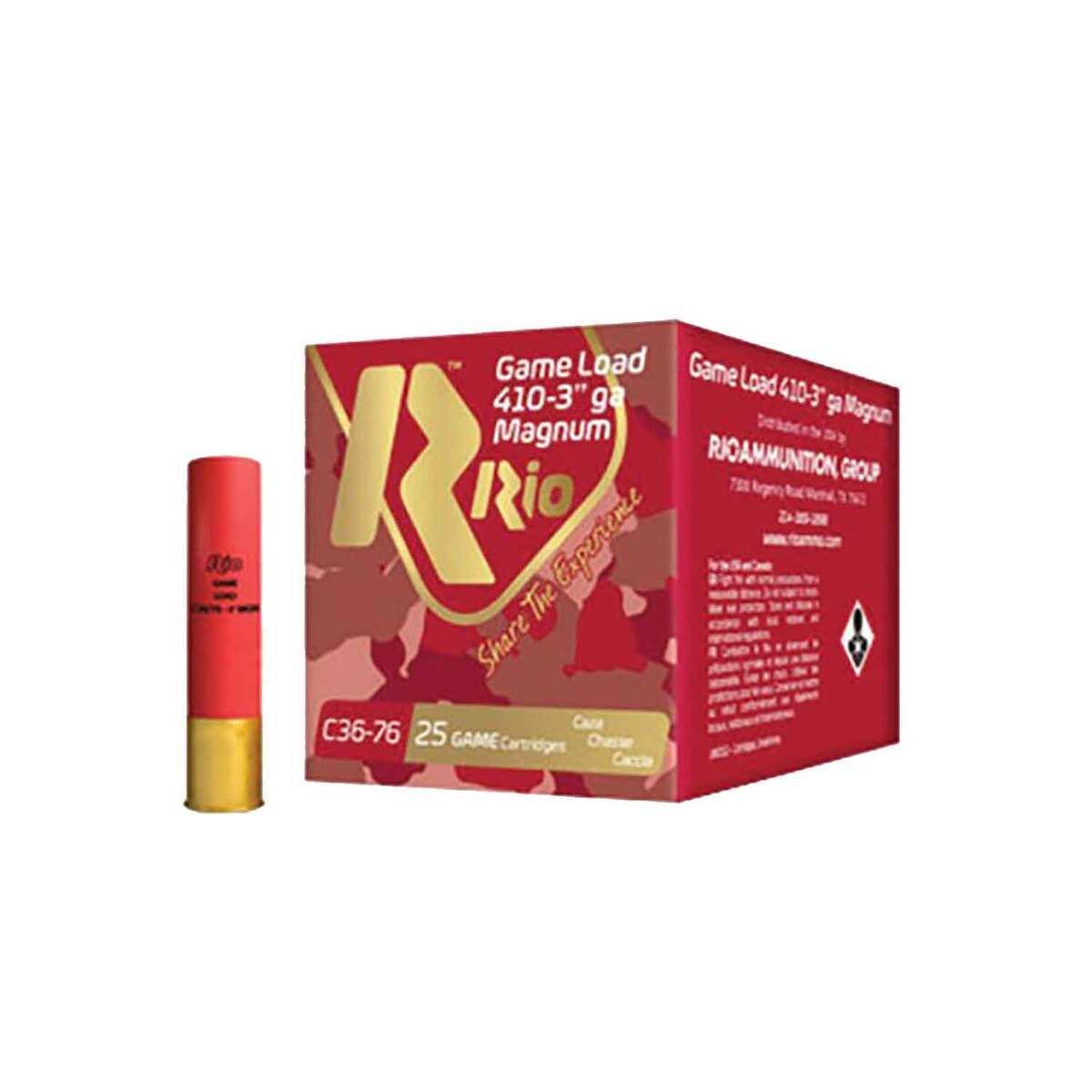 Rio 410 3" 11/16oz #8 (1150fps) PER BOX