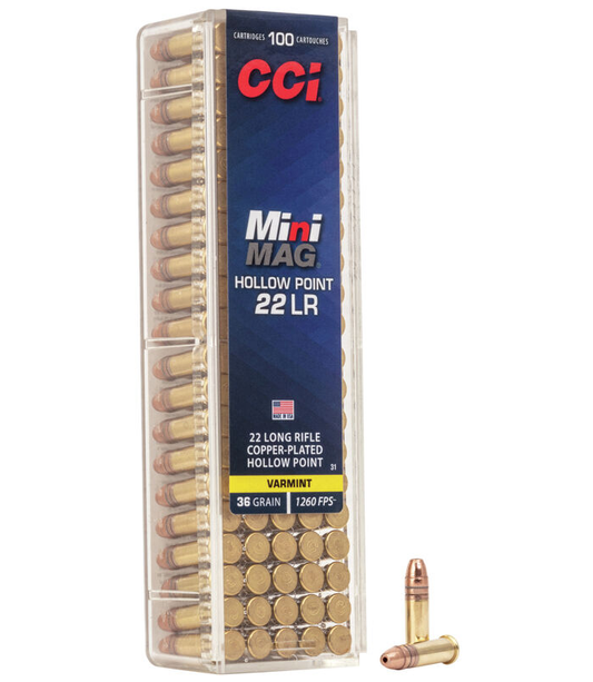 CCI 22 LR Mini Mag 36gr. HP (100 ct.)