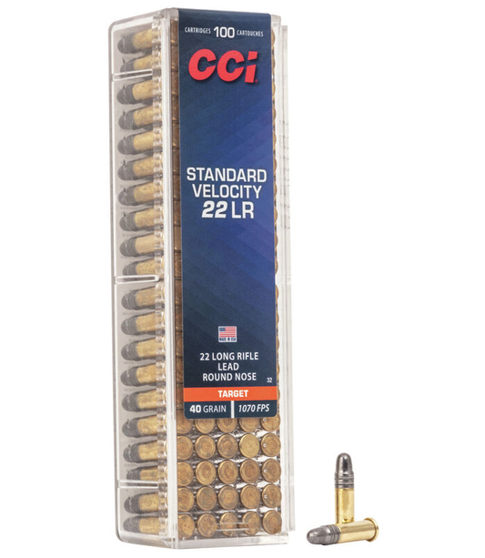 CCI 22 LR Std Vel. 40gr. LRN (100 ct.)