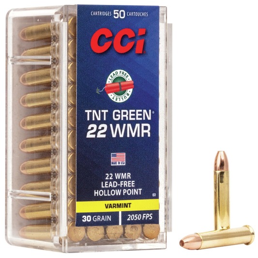 CCI 22 WMR TNT Green 30gr. HP (50 ct.)