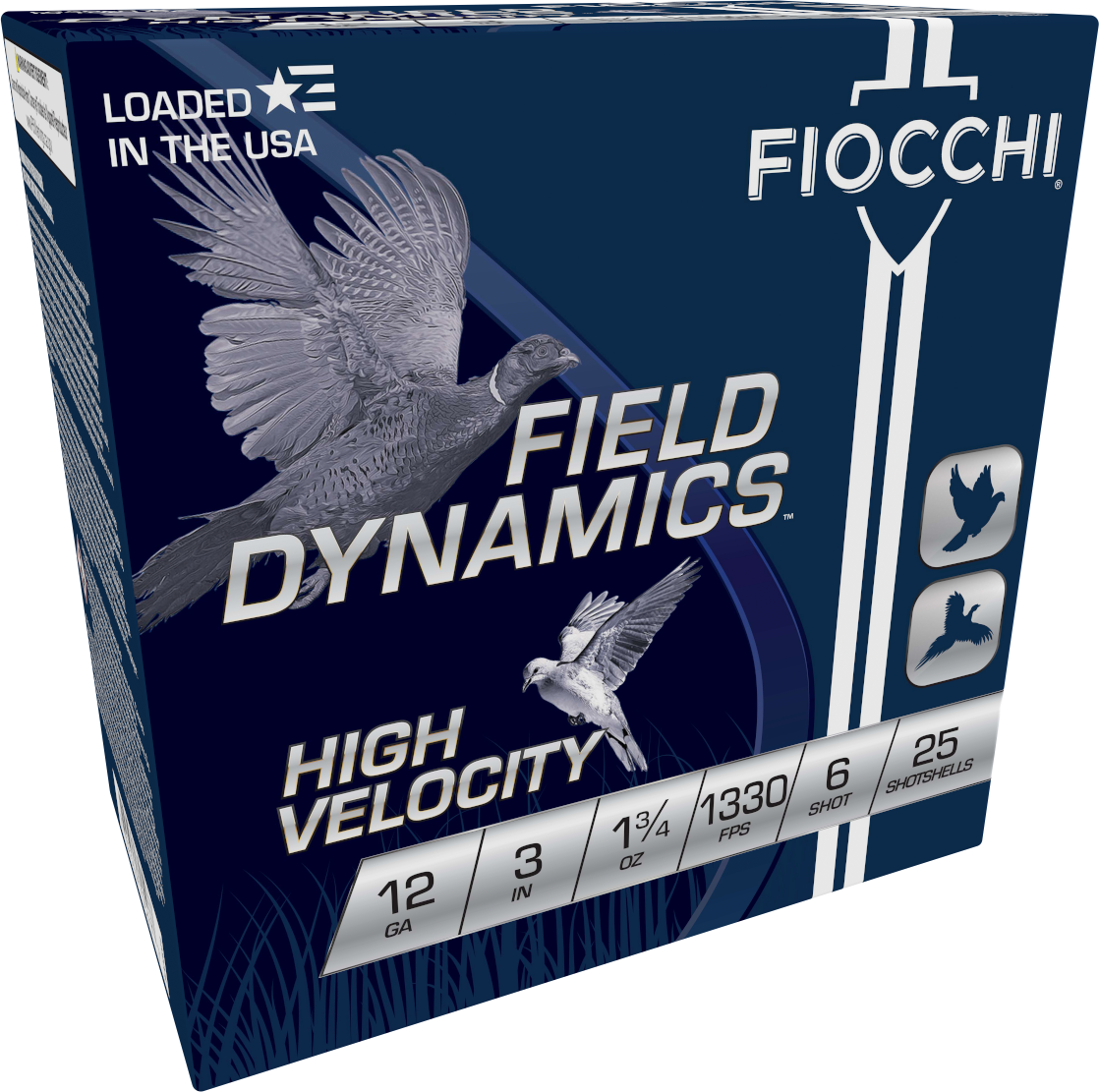 Fiocchi High Velocity 12ga. 3" 1 3/4 oz. #6 (1330 fps) PER BOX