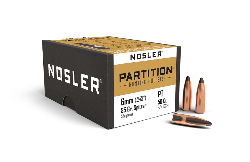 Nosler 6mm .243 85gr SP Partition (50ct)