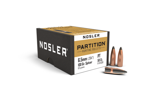 Nosler 6.5mm .264 100gr SP Partition (50ct)