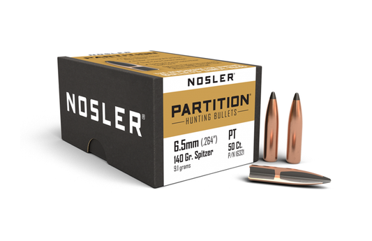 Nosler 6.5mm .264 140gr SP Partition (50ct)