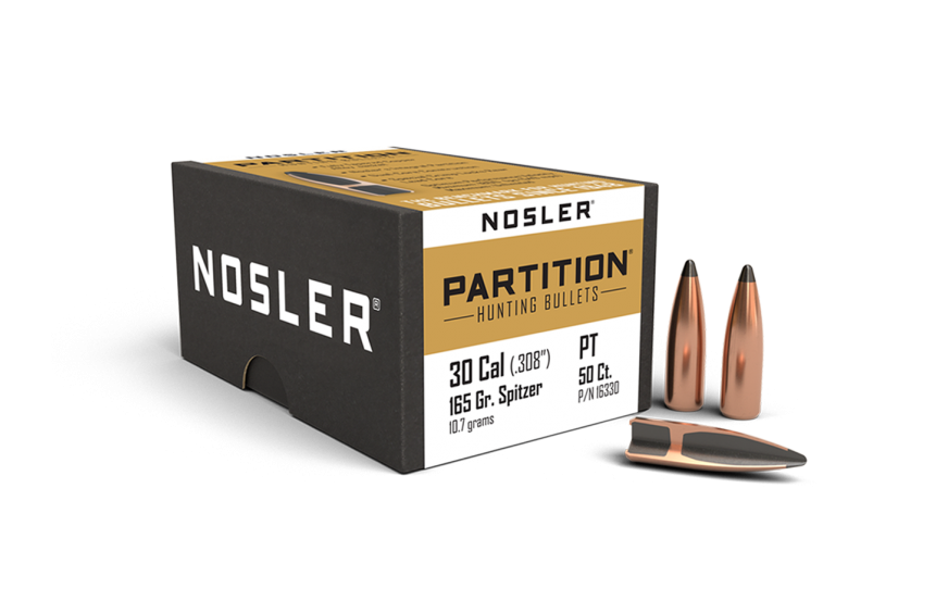 Nosler 30 Cal .308 165gr SP Partition (50ct)