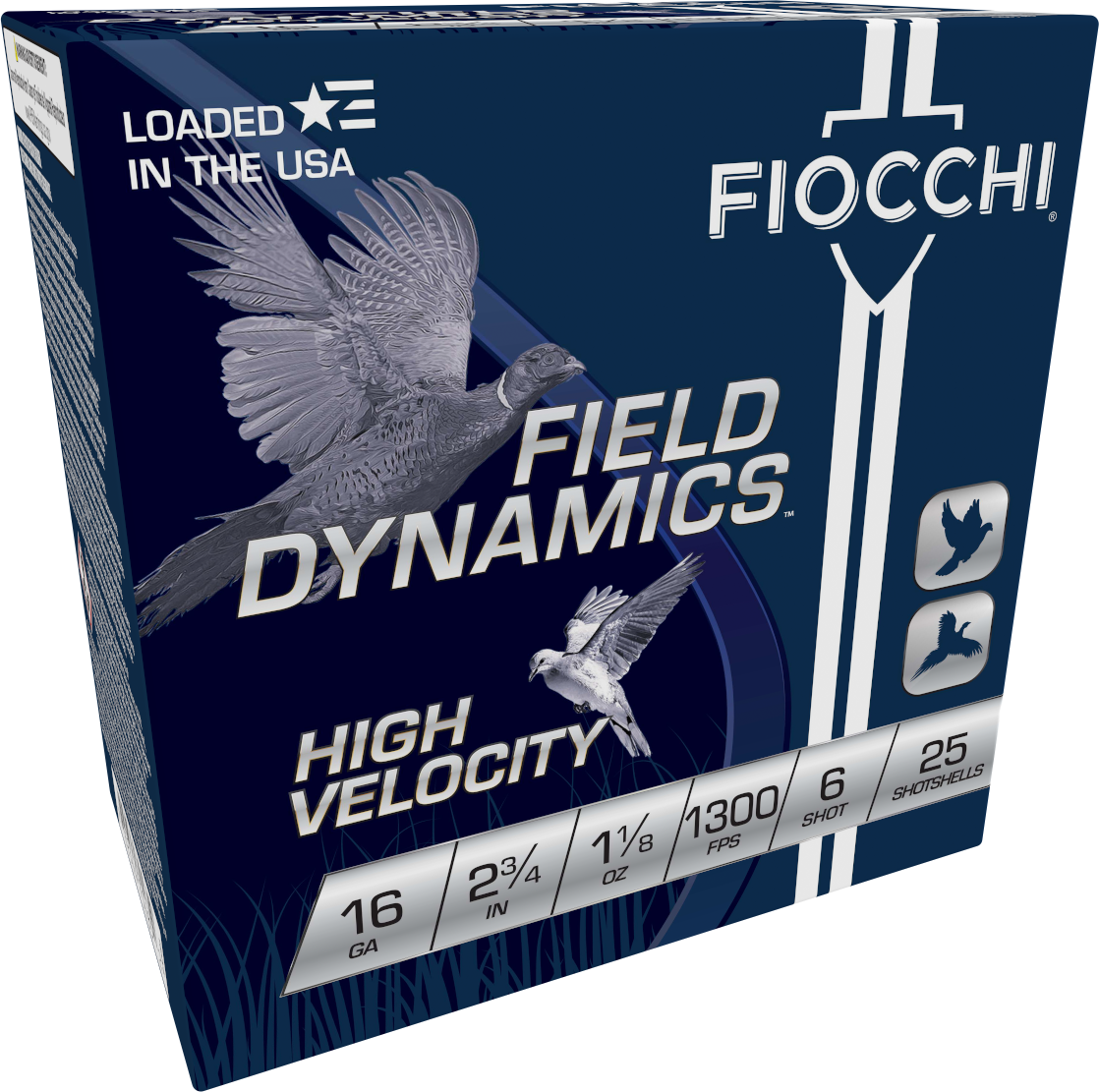 Fiocchi High Velocity 16ga. 1 1/8 oz. #6 (1300 fps) PER BOX