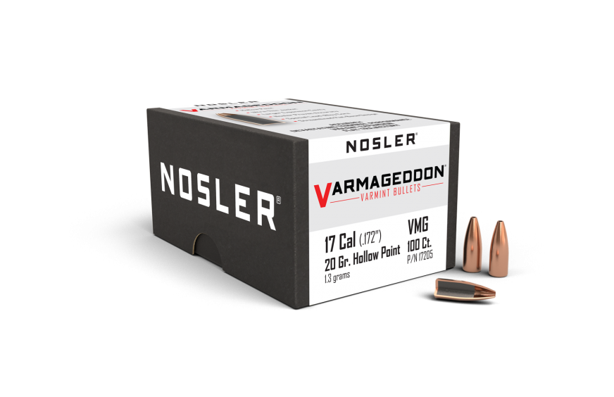 Nosler 17 Cal .172 20gr Varmageddon FBHP (100ct)