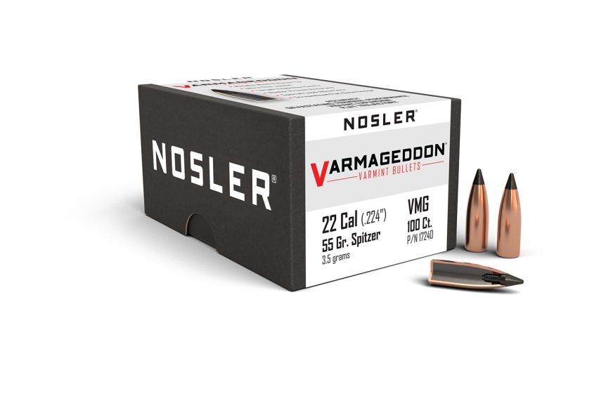 Nosler 22 Cal .224 55gr Varmageddon FB Tipped (100ct)