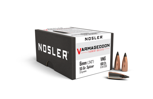 Nosler 6mm .243 55gr Varmageddon Tipped (100ct)