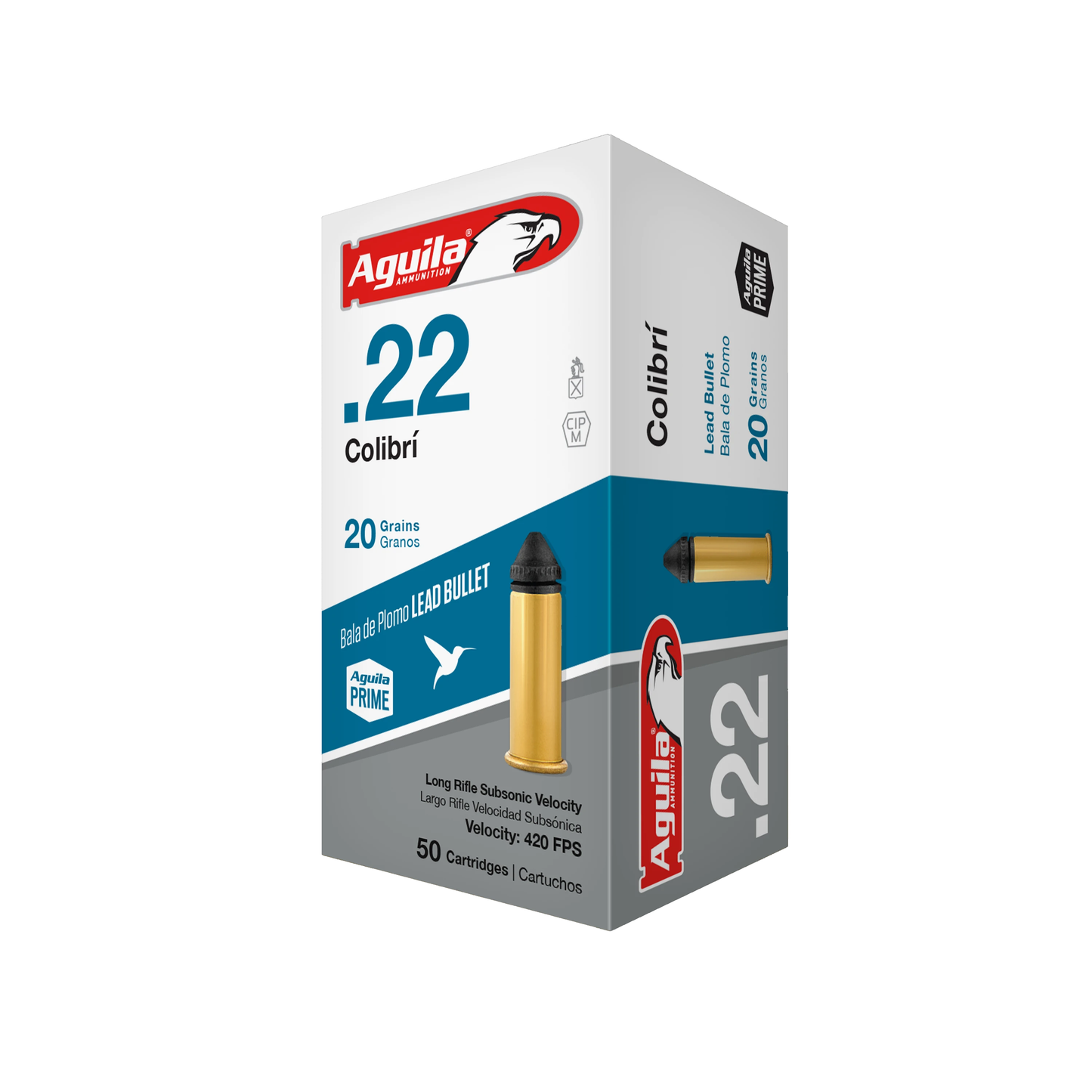 Aguila .22 LR Colibri Subsonic 20gr 420 fps (50ct)