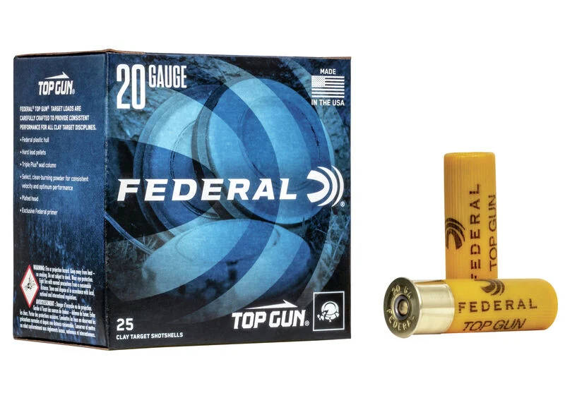 Federal Top Gun 20ga 2 1/2 Dr 7/8 oz #8 (1210 fps) (200 count)