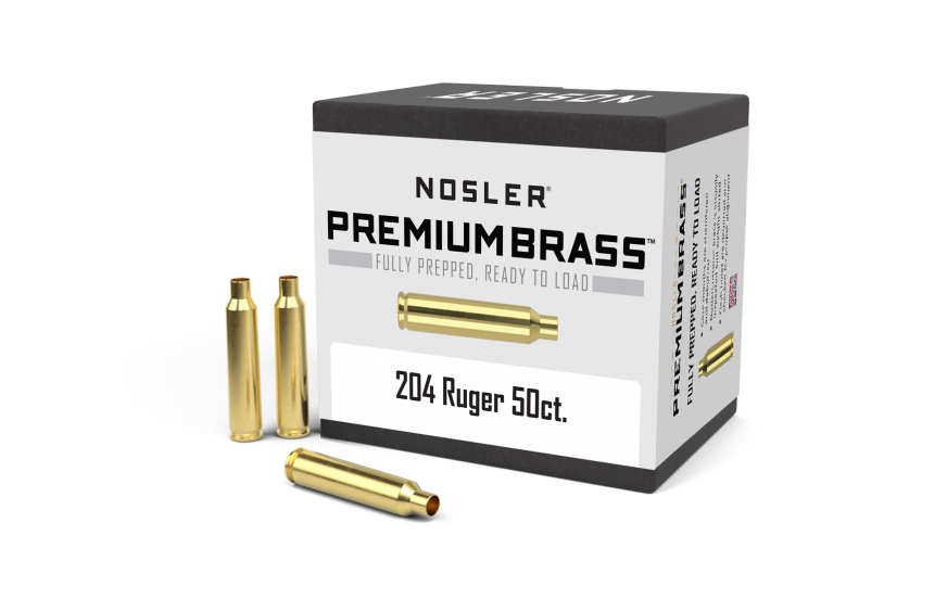 Nosler Custom Brass 204 Ruger (50 ct.)