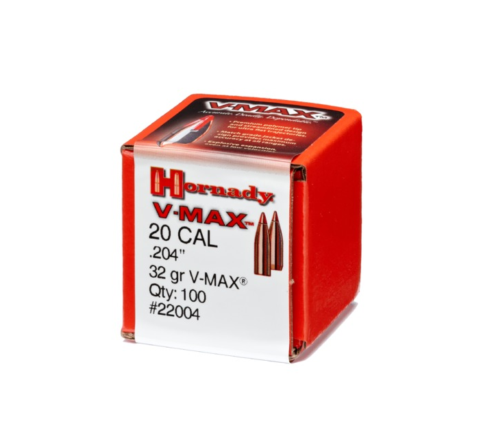 Hornady 20 Cal .204 32gr. V-Max (100ct)