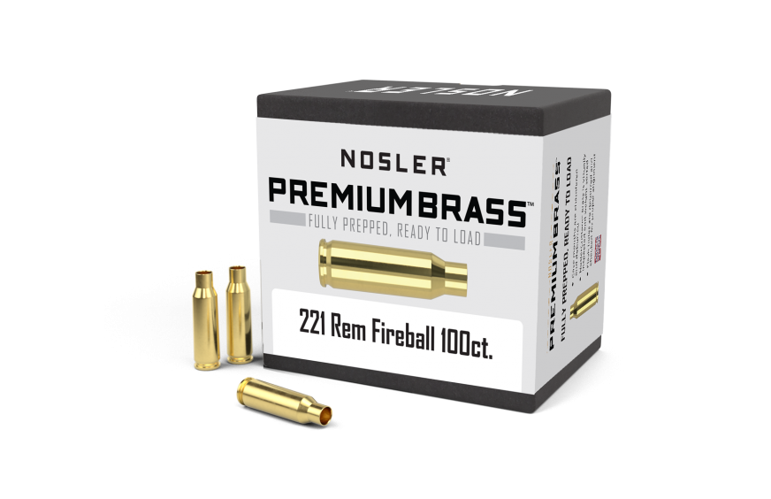 Nosler Custom Brass 221 Rem Fireball (100 ct.)