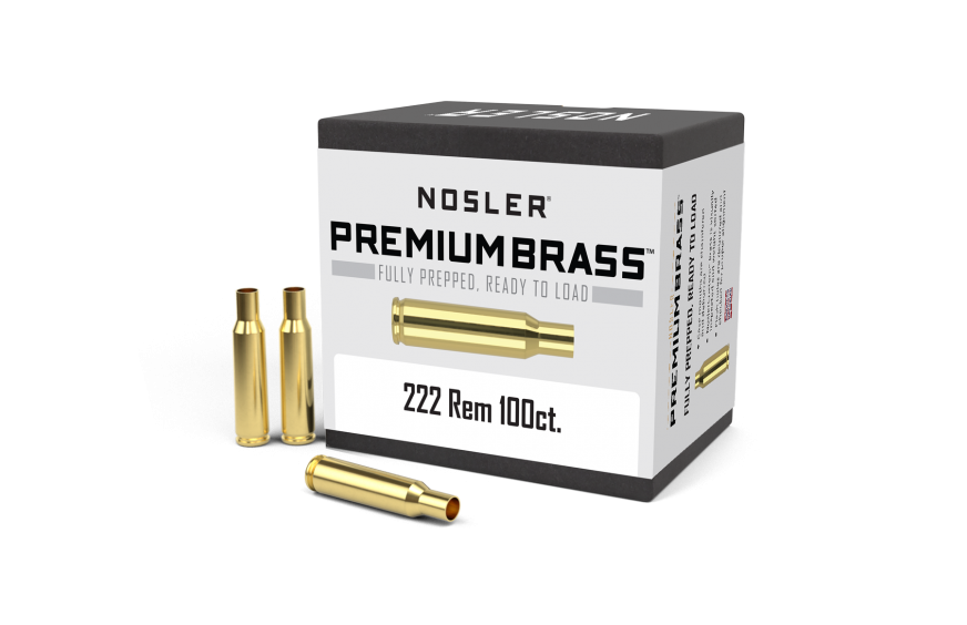 Nosler Custom Brass 222 Rem (100 ct.)