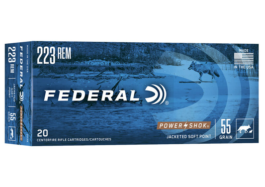 Federal 223 Rem 55gr Power Shok (20ct)