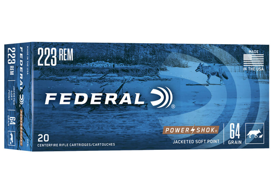 Federal 223 Rem 64gr Power Shok (20ct)