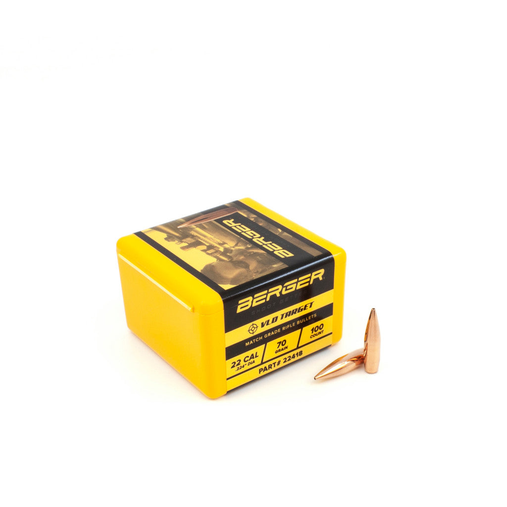 Berger 22 Cal .224 70gr VLD Target (100ct)