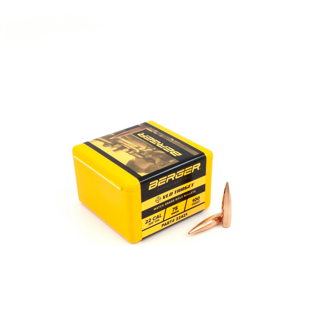 Berger 22 Cal .224 75gr VLD Target (100ct)