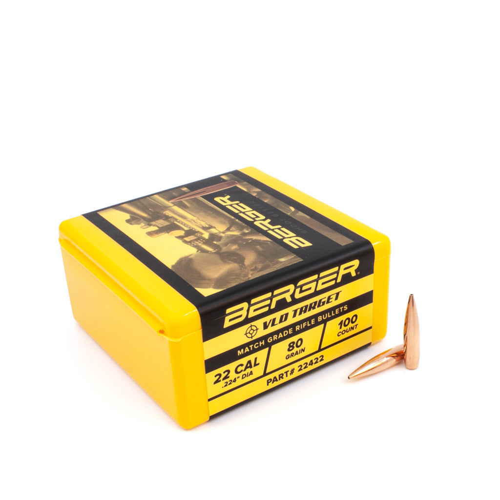 Berger 22 Cal .224 80gr VLD Target (100ct)