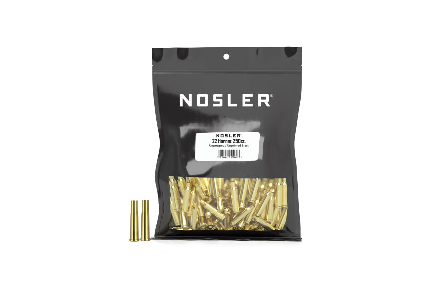 Nosler Custom Brass 22 Hornet (250 ct.)
