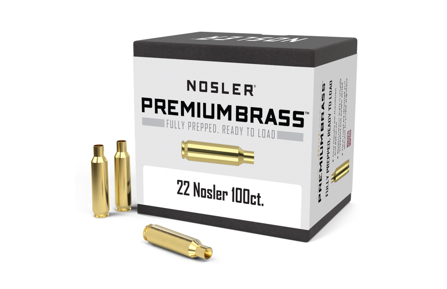 Nosler Custom Brass 22 Nosler (100 ct.)