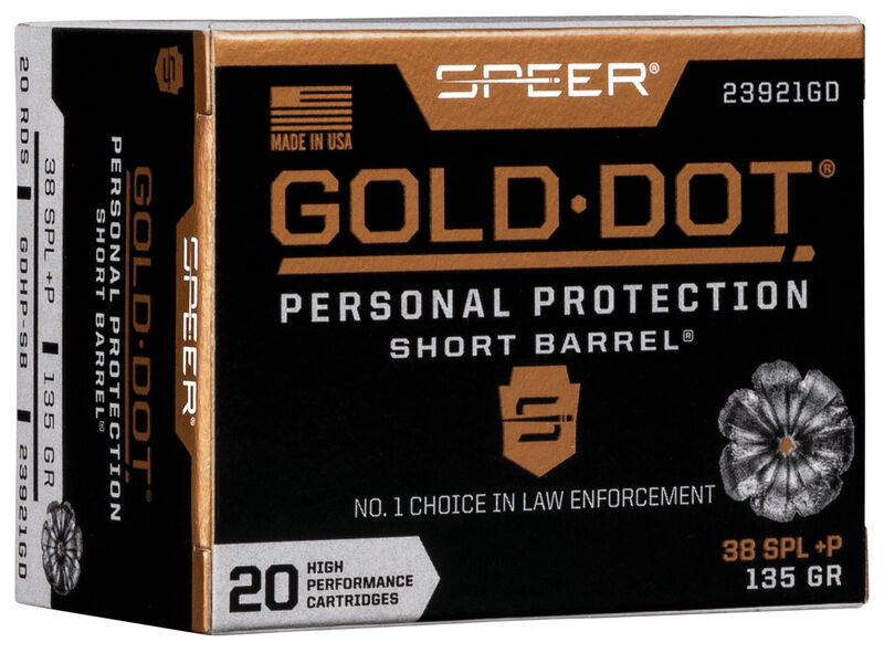 Speer 38 Special+P 135gr GDHP (20ct)