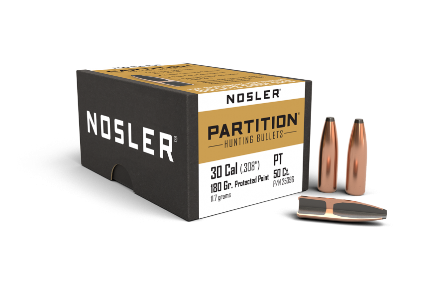 Nosler 30 Cal .308 180gr PPT Partition (50ct)