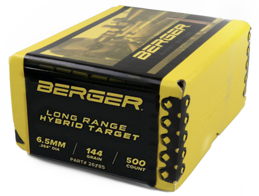 Berger 6.5mm .264 144gr. Long Range Hybrid Target (500 ct)