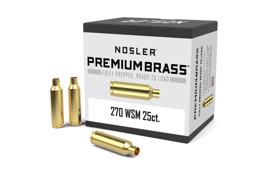 Nosler Custom Brass 270 WSM (25 ct.)