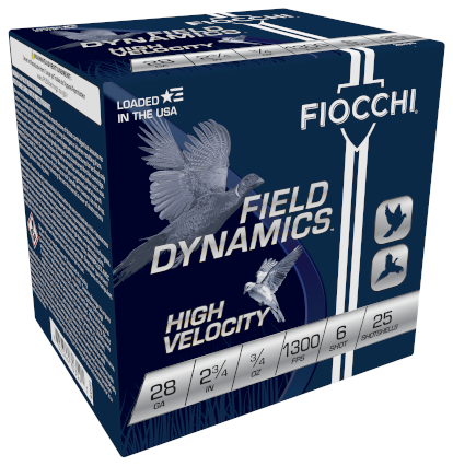 Fiocchi High Velocity 28ga. 3/4 oz. #6 (1300 fps) PER BOX