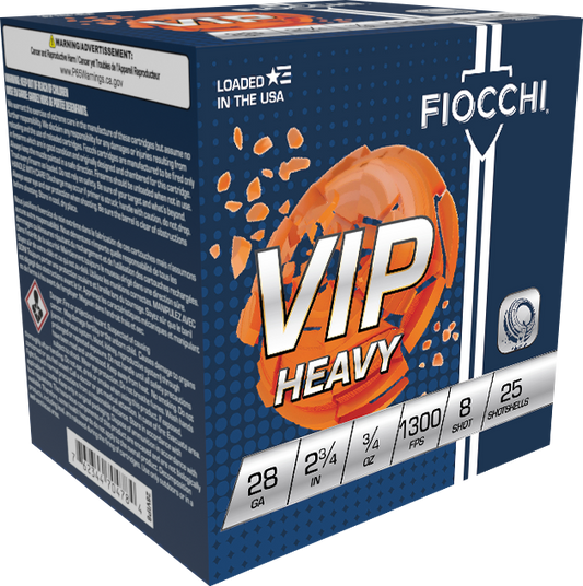Fiocchi VIP Heavy 28ga. 3/4 oz. #8 (1300 fps)