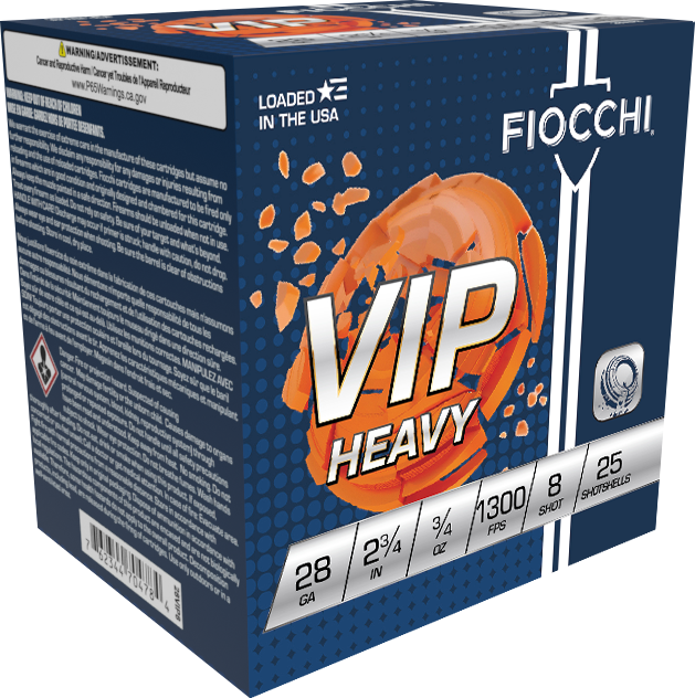 Fiocchi VIP Heavy 28ga. 3/4 oz. #8 (1300 fps)