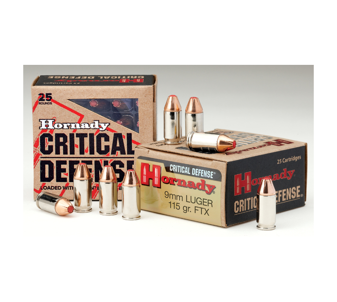 Hornady 9mm 115gr. Critical Defense FTX (25ct)