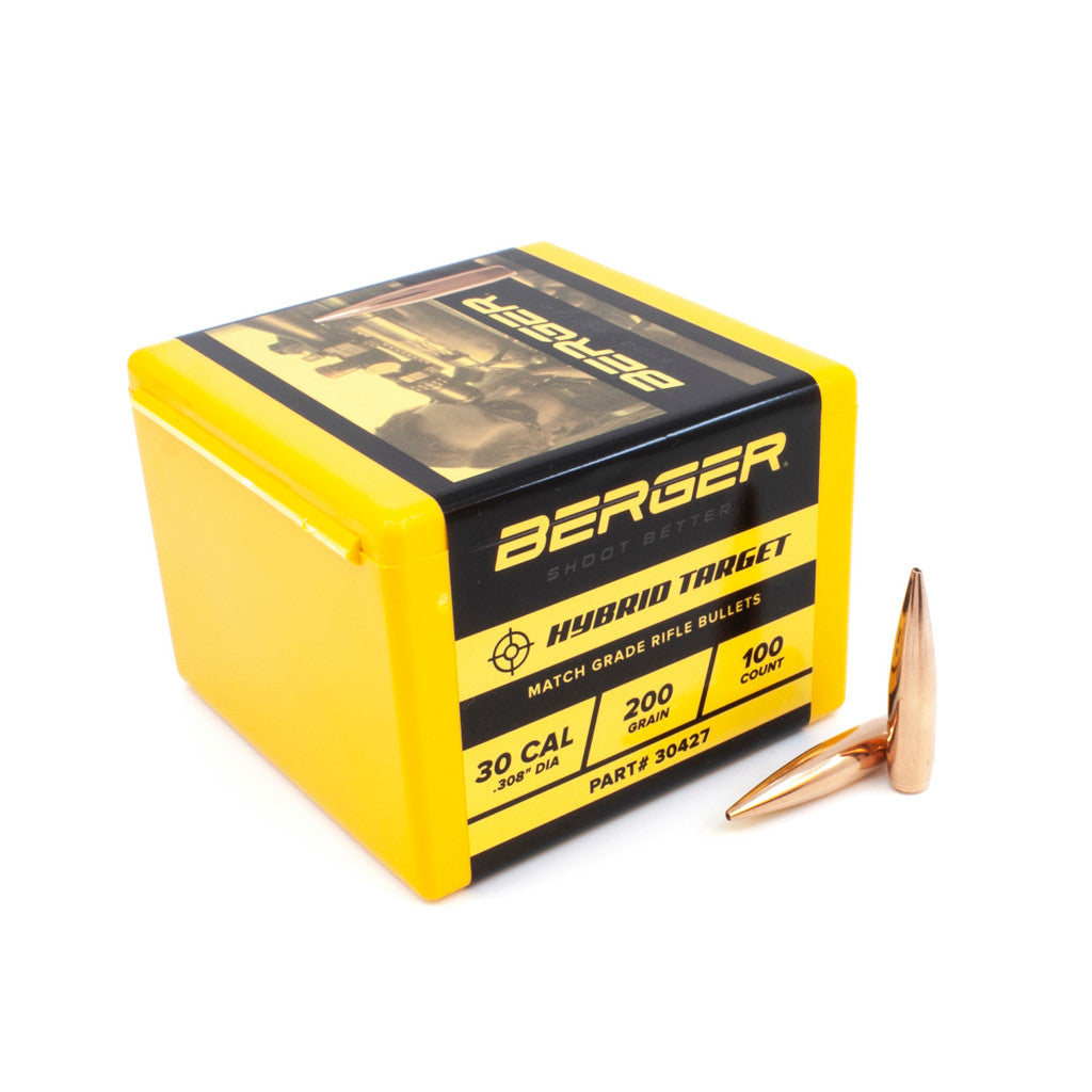 Berger 30 Cal .308 200gr Hybrid Target (100ct)