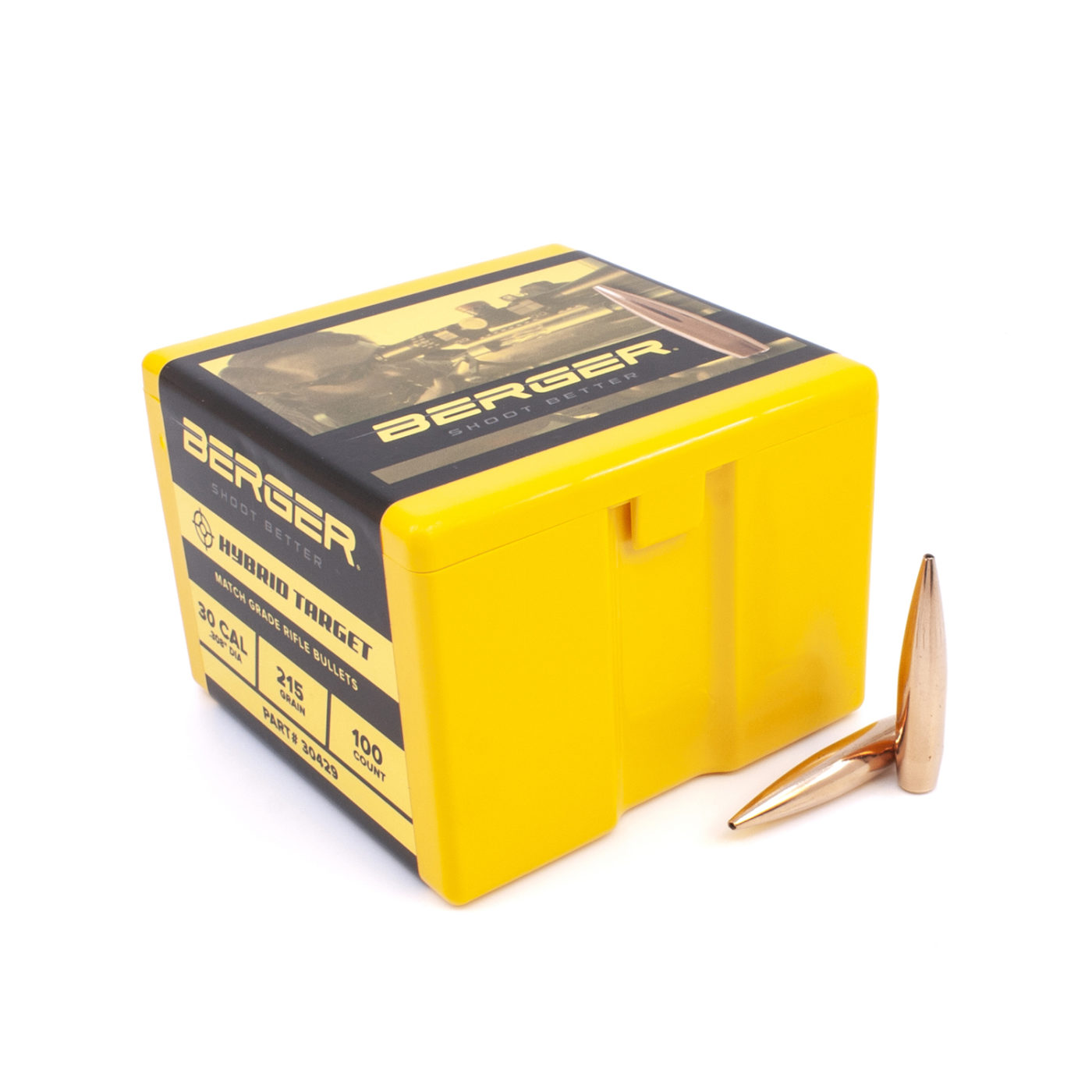 Berger 30 Cal .308 215gr Hybrid Target (100ct)