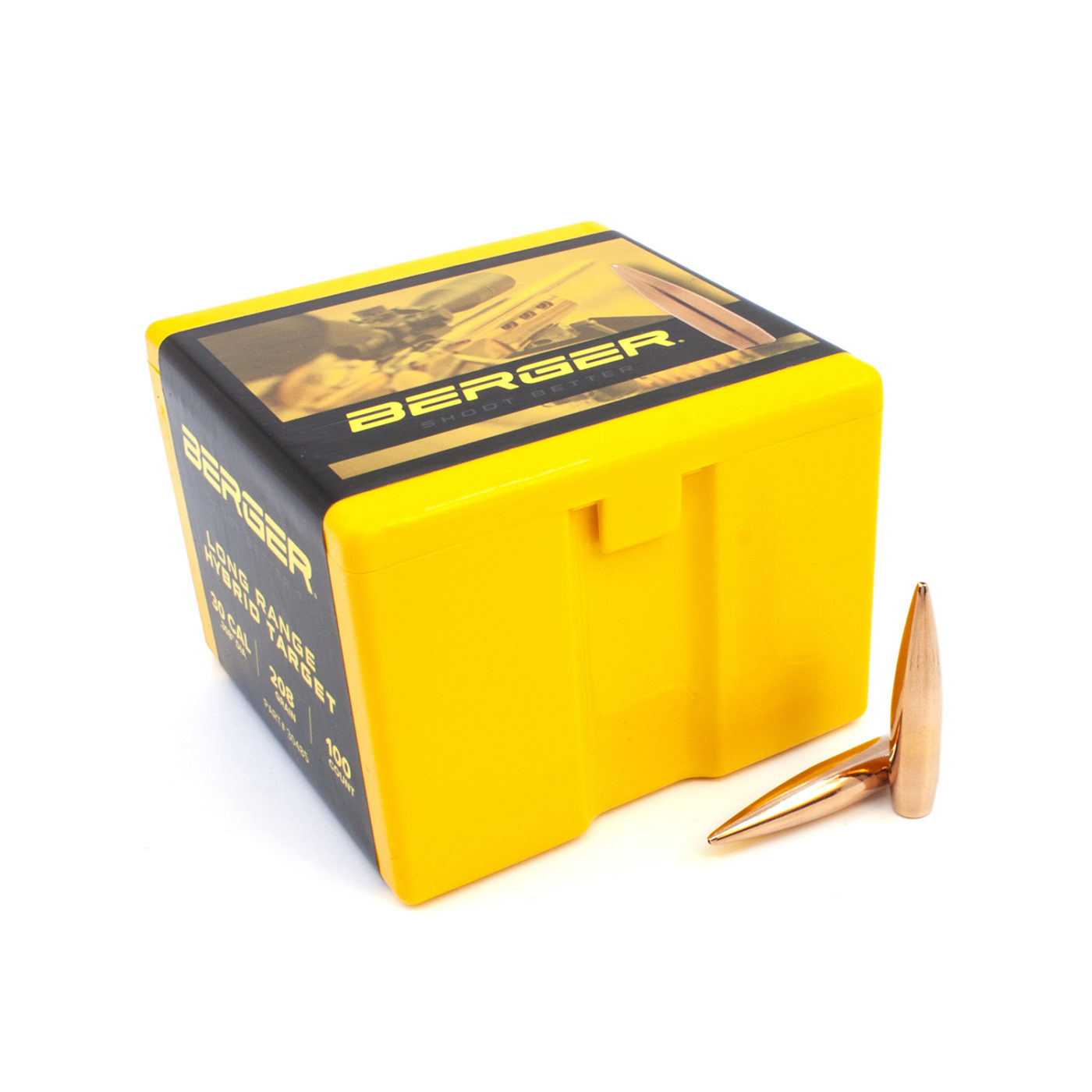 Berger 30 Cal .308 208gr LR Hybrid Target (100ct)