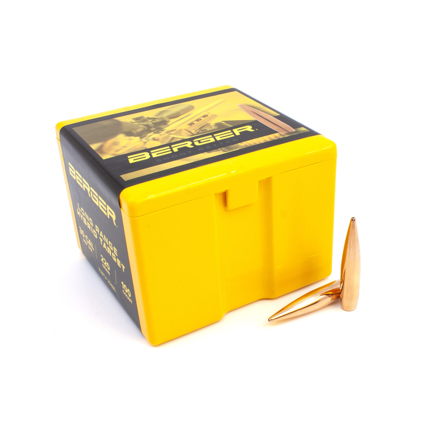 Berger 30 Cal .308 220gr LR Hybrid Target (100ct)