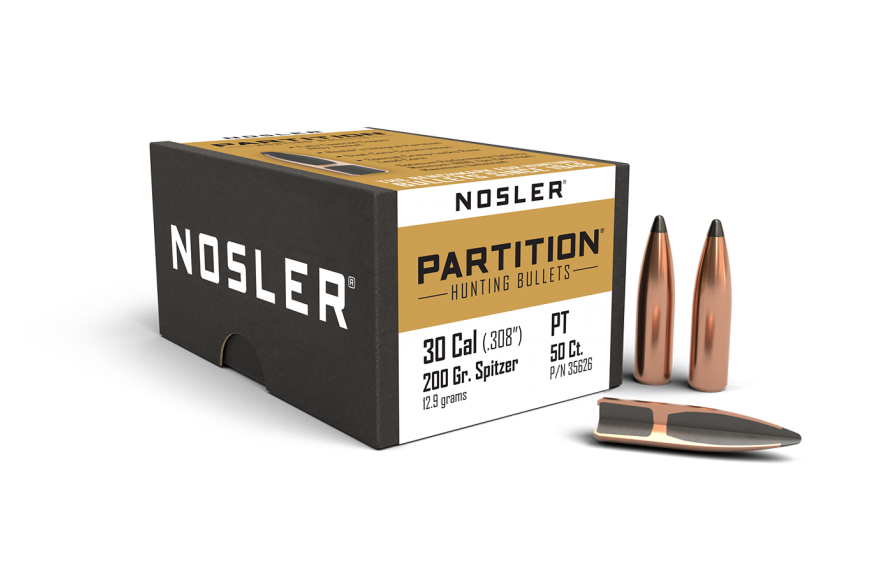 Nosler 30 Cal .308 200gr SP Partition (50ct)