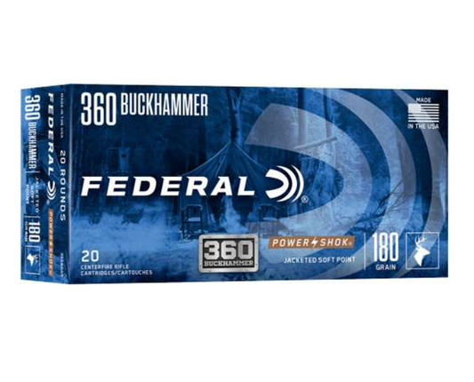 Federal 360 Buckhammer 180gr Power Shok (20ct)