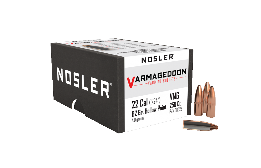 Nosler 22 Cal .224 62gr Varmageddon HP (250ct)
