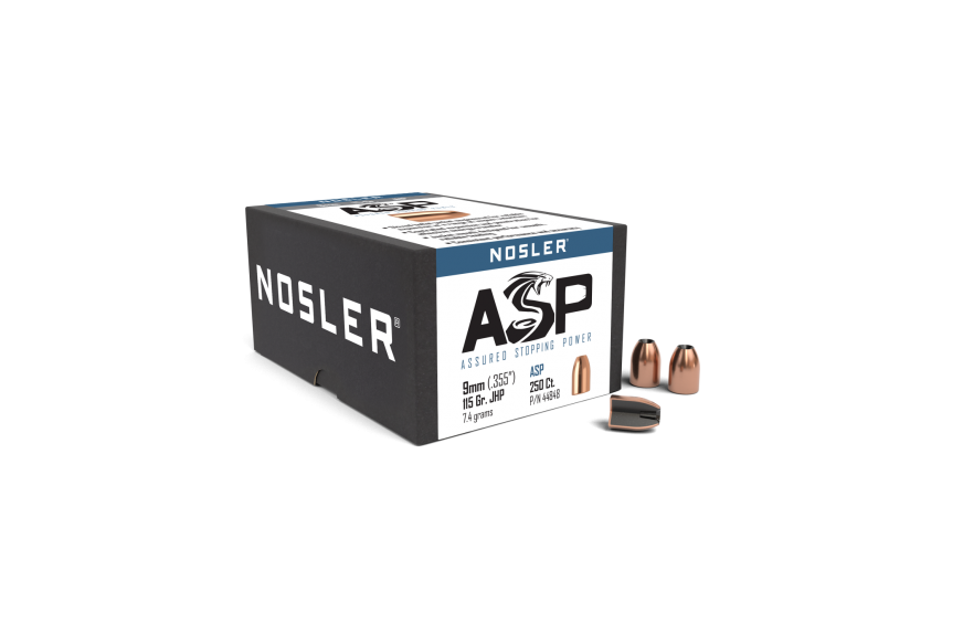 Nosler 9mm .356 115gr JHP (250ct)