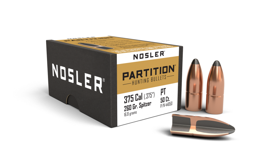 Nosler 375 Cal .375 260gr SP Partition (50ct)