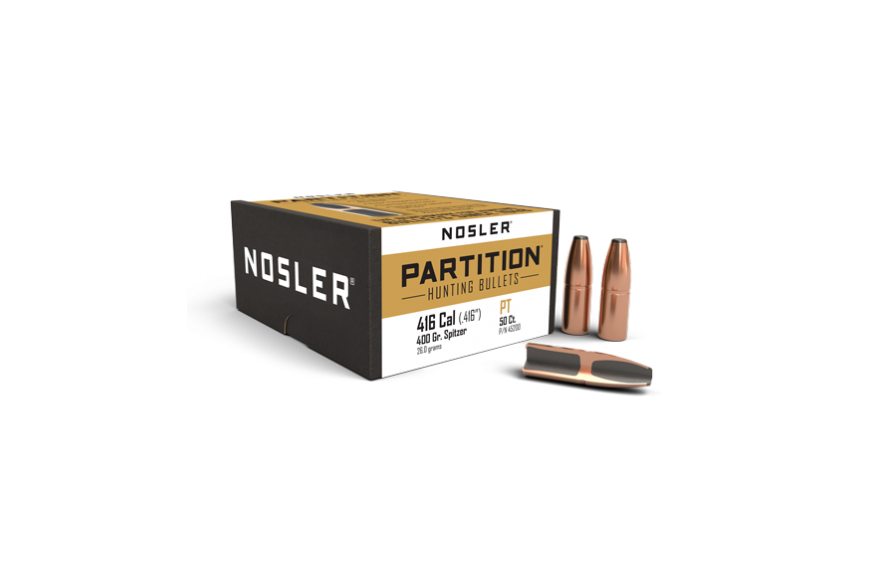 Nosler 416 Cal .416 400gr SP Partition (50ct)