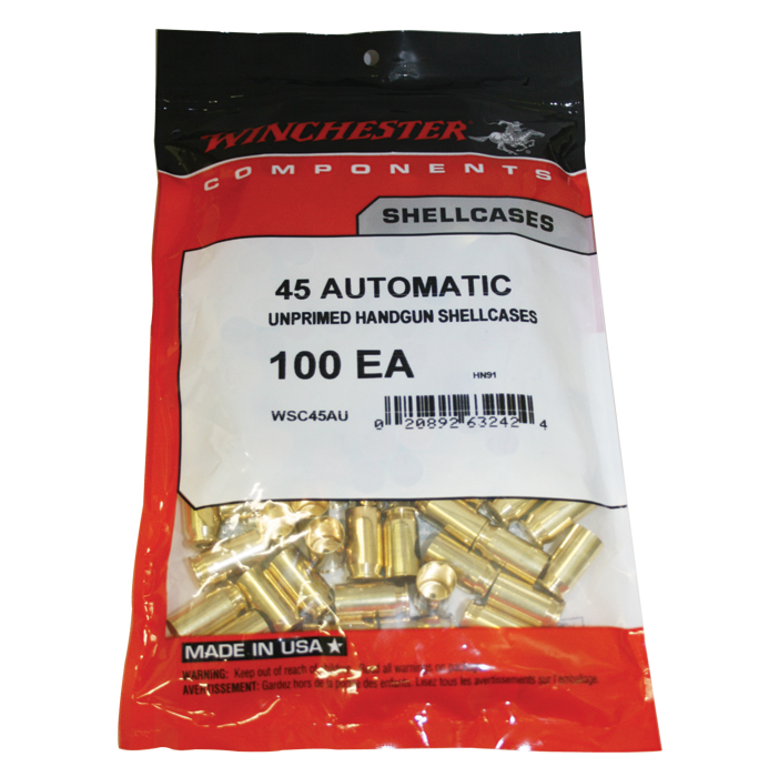Winchester 45 Auto Brass (100 ct)