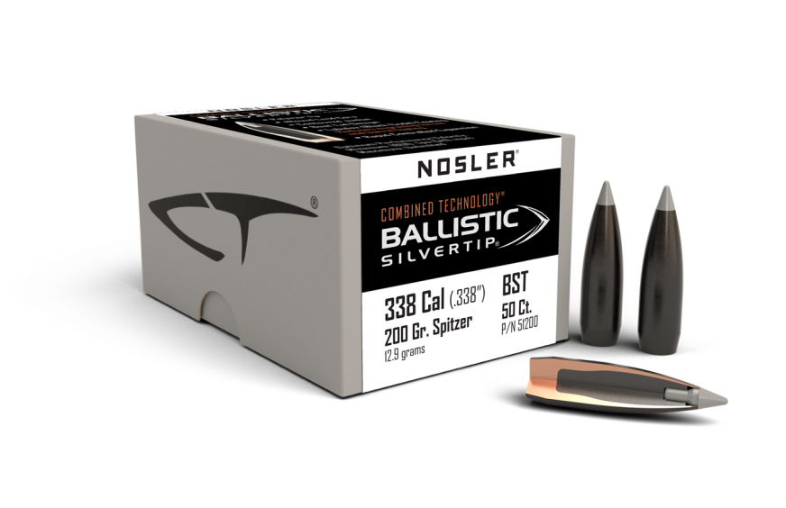 Nosler 338 Cal .338 200gr Ballistic Silvertip (50ct)
