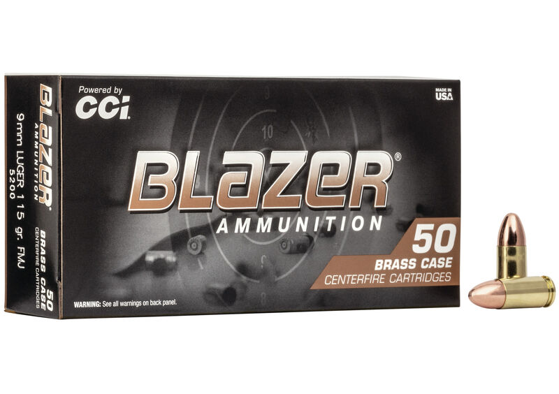 Blazer Brass 9mm Luger 115gr FMJ (50ct)